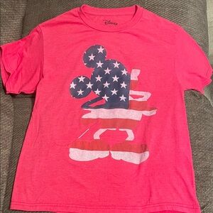 Disney juniors XL patriotic Red Mickey Mouse T-Shirt